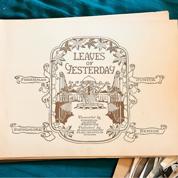 Antique Scrapbook  1928’ 10X14” 16 Pages Front & Back Pages Are In Nice Cond. - Picture 10 of 16